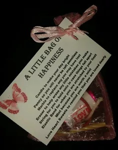 A LITTLE BAG OF HAPPINESS Birthday Christmas Anniversary Wedding Survival Kit - Picture 1 of 1