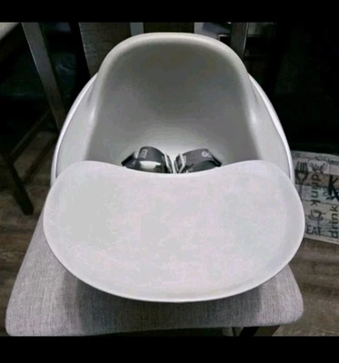 Bumbo Infant Floor Seat Baby Sit Up Chair with Adjustable Harness Grey  - Image 1 of 3