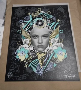 PREFAB77 Lady Of Rage Black Variant Edition Siebdruck Poster signiert PP - Bild 1 von 6