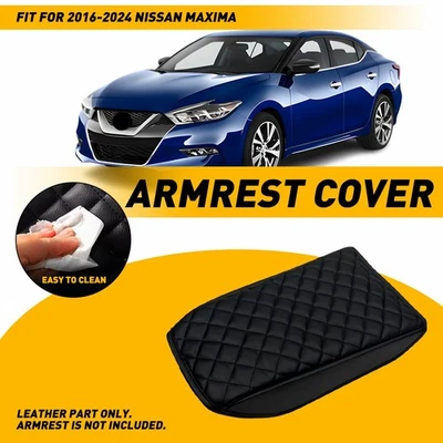 For Nissan Maxima 2016-2024 Leather Armrest Cover Console Lid Front Center Pad Foto 1 de 4