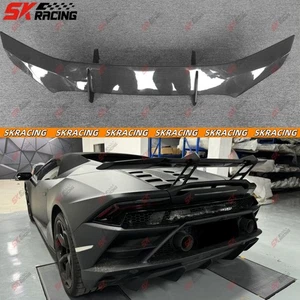 Forged/Dry Carbon Fiber Rear Spoiler Wing Fit  For Lamborghini Huracan EVO 20-24 - Picture 1 of 20