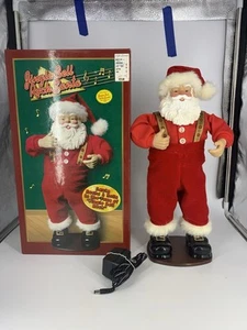 Vtg 1998 Jingle Bell Rock Santa Dancing Musical 16” Open Box Edition #1 - Picture 1 of 12