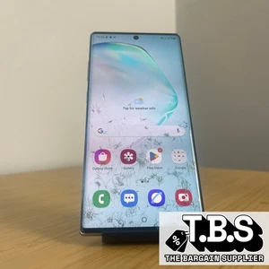 Samsung Galaxy Note10+ | SM-N975F | 256GB / 12GB RAM, Aura Glow - CRACKED SCREEN - Picture 1 of 7