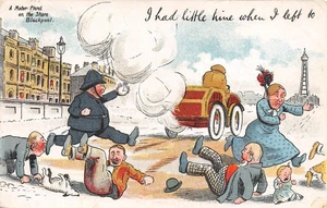 POSTAL CÓMIC ESCRIBIR FUERA AUTOMOVILISMO TUVE POCO TIEMPO CUANDO ME FUI - Imagen 1 de 2