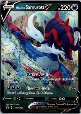 Hisuian Samurott V Promo SWSH: Sword & Shield Promo Cards SWSH239 NM - Image 1 of 2