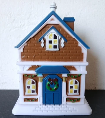 Cobblestone Corners 2025 Christmas Village Brown House Building-NEW FOR 2025! - Image 1 of 4