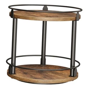 Lazy Susan Organizer, Rotating Spice Rack, 2 Tier Spice Turntable Organizer, - Picture 1 of 7