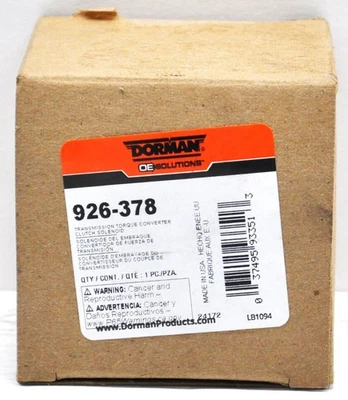 DORMAN 926-378  Transmission Torque Converter Clutch Solenoid   NEW IN BOX - Image 1 of 4