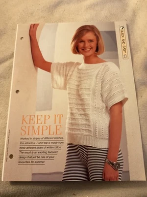 VINTAGE CREATIVE NEEDLES PATTERN - KEEP IT SIMPLE KNITTING PATTERN IN DK YARN - Image 1 of 4