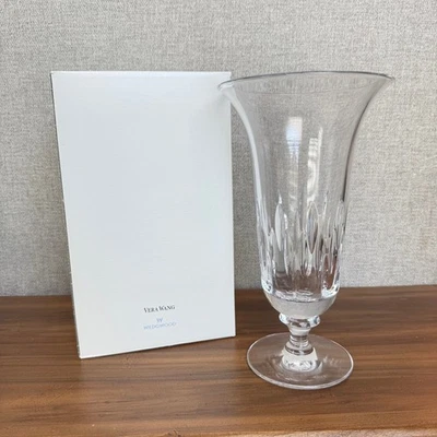 Jarrón de duquesa Vera Wang Wedgwood de 11 pulgadas cristal de plomo completo hecho en Alemania nuevo en caja Foto 1 de 4