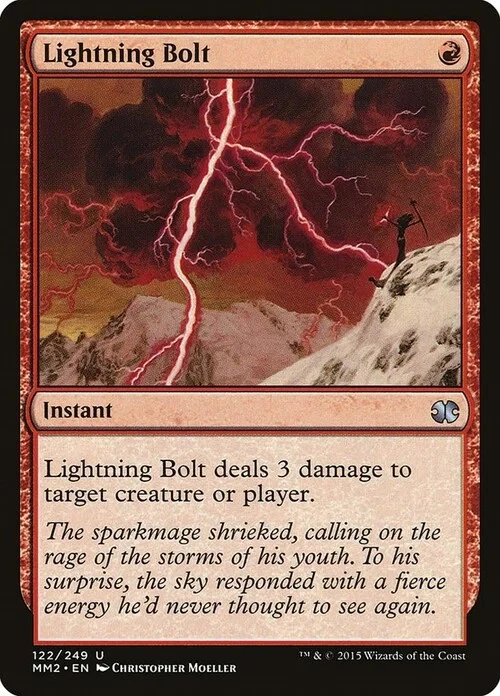 Magic The Gathering MTG LIGHTNING BOLT Modern Masters 2015 NM Near Mint - Image 1 of 1