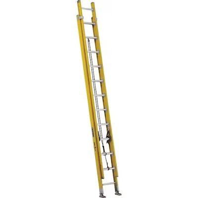 Escalera de extensión de fibra de vidrio Louisville Fe4224hd 24 pies, capacidad de carga de 375 lb Foto 1 de 4