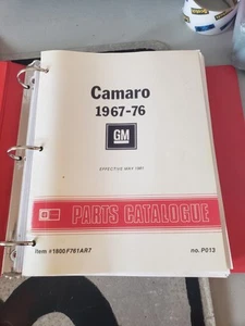 1969 1970 1971 to 1976 Camaro Chevelle Nova Parts Catalog - Picture 1 of 11