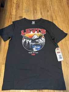 Black Levi’s Short Sleeve Shirt Boys Large 12-13 YRS - Picture 1 of 5
