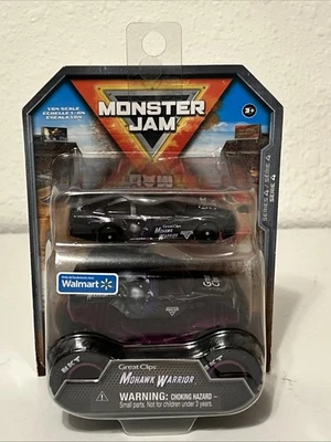 SPIN MASTER MONSTER JAM Series 4 WALMART EXCLU MOHAWK WARRIOR RACECAR AND TRUCK - Image 1 of 4