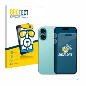 BROTECT Panzerfolie Schutzglas für Apple iPhone 16 (Display+Kamera) 9H Zubehör - Zdjęcie 1 z 7