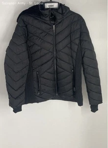 Nautica Womens Black Water Resistant Detachable Hooded Puffer Jacket Size XL - Picture 1 of 6