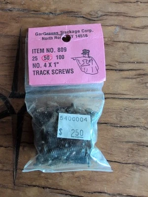 Gargraves Trackage Co. #809 Qty 50 No 4x1" Track Screws - Image 1 of 3