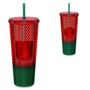STARBUCKS x DISNEY 2022 50th Anniversary Christmas Mickey Studded Tumbler Cup - Picture 1 of 1