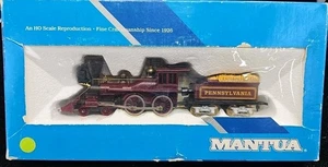 Mantua PRR 4-4-0 American Steam Loco w/Tender #307-20 - Picture 1 of 9