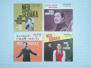 Neil Sedaka Picture Sleeve & Recs. Lot You Mean Everything, Little Devil, VG/VG+ - Picture 1 of 10