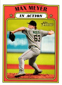 2021 Topps Heritage Minor League #183 Max Meyer - Picture 1 of 2