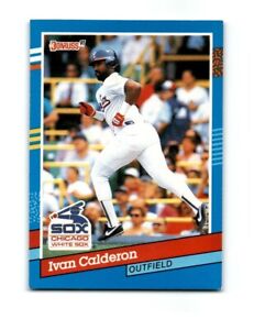1991 Donruss NO DOT VAR Ivan Calderon Baseball Card 203 White Sox