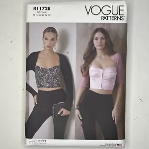 Vogue R11728 Sewing Loose Fitting Corset Top A,B,C,D Cup Size 18-26 - Picture 1 of 2