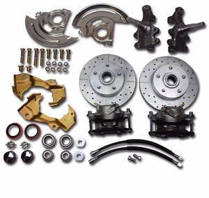 1968 1972 chevelle gm A body front disc brake conversion 2 inch drop spindles - Foto 1 di 3