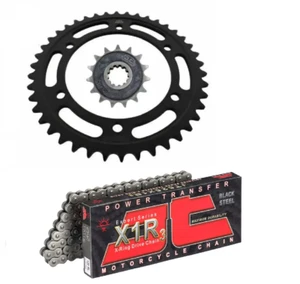 KIT/TRASMISSIONE HONDA TRANSALP/650 JT SPROCKETS CATENA 525 CORONA 48 PIGNONE 15 - Foto 1 di 4