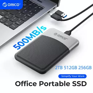 ORICO Portable SSD 500MB/S 2.5 inch External Solid State Drive USB 3.2 M25Pro - Picture 1 of 8