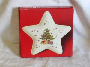 Nuevo en caja plato en forma de estrella Happy Holidays Nikko - Imagen 1 de 5