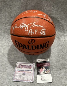 1982-1983 76ers Champions/HOFers Signed Basketball With Inscriptions - Picture 1 of 9