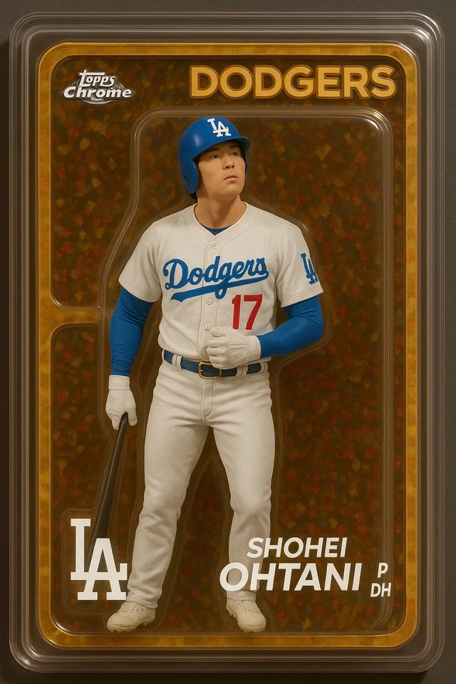 Shohei Ohtani Los Angeles Dodgers 4x6 PHOTO of action figure - Image 1 of 1