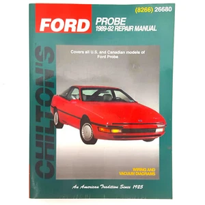 Chilton's FORD 26680 PROBE (1989-92) Repair Manual - US and Canada models - Picture 1 of 4