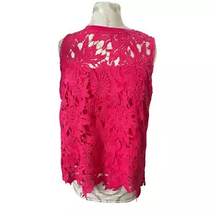 Nordstrom Everleigh Women's NWT Pink Floral Layered Blouse Large - Picture 1 of 6