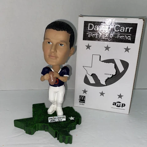 DAVID CARR Houston Texans Bobbing Head 2002 SGA AMP McDonalds BLUE JERSEY Cover