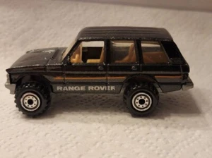 Vintage 1989 Hot Wheels Land Rover Range Rover Metallic Black 1:64 Malaysia - Picture 1 of 7