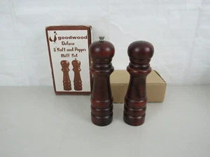 Vintage Goodwood Pepper Mill+ Salt Shaker Vintage 8” NOS - Picture 1 of 9