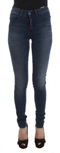 Costume National Women Blue Jeans Pants Cotton Blend Slim Denim Trousers Sz W 26 - Picture 1 of 11