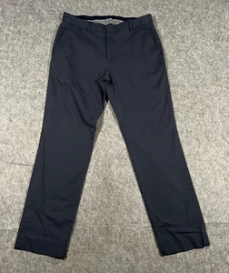 Banana Republic Damen Hose Größe 32 x 32 schwarz vorne flach schmale Passform gerades Bein - Bild 1 von 7