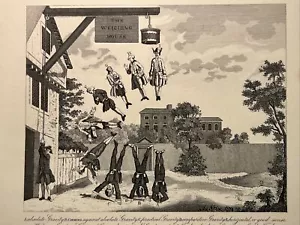 Gravity Levitation The Weighing House William Hogarth Antik Stahlstich ENGRAVING - Bild 1 von 8