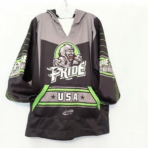 NHG Lake Placid Team Hockey Sweatshirt Hoodie Jersey Pride USA Mens L/XL - Picture 1 of 10