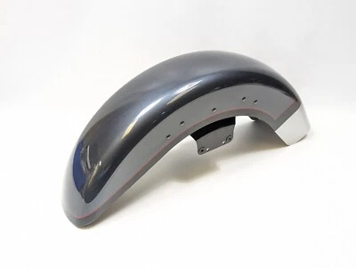2019 Harley-Davidson CVO Road Glide Front Fender Lightning Silver Charred Steel - Image 1 of 4