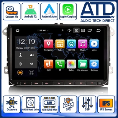 CarPlay Radio Android For VW Amarok Crafter Cady Polo Transporter T6 Auto Stereo - Image 1 of 4