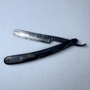 Vintage straight RAZOR Solingen Ia BOHLER-STAHL Rare Handle Color And Blade - Picture 1 of 16