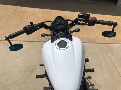 Espejos retrovisores laterales Café Racer negros para motocicleta de 7/8" para Kawasaki Vulcan S Foto 1 de 4