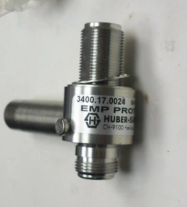 N Type Huber Suhner Gas 50 Ohm Discharge Tube EMP Protector 3400.17.0024 - NEW - Picture 1 of 2