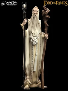 Figura Exclusiva Weta El Señor de los Anillos Mini Epics Saruman el Blanco SDCC - Imagen 1 de 5
