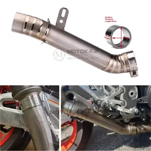 Tubo medio de escape de titanio para Aprilia RSV4 2009-2014 Tuono V4 R/APRC 2011-2016 - Imagen 1 de 3